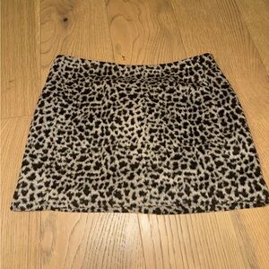 ZARA animal print skirt